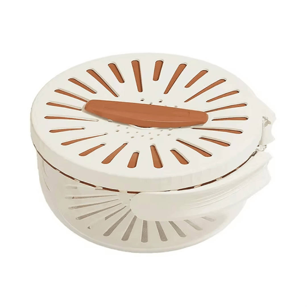 WABO - 3 in 1 Abtropfschale sparrt Zeit, mit nur einem Schritt, kann gewaschen, abgetropft und organiziert werden