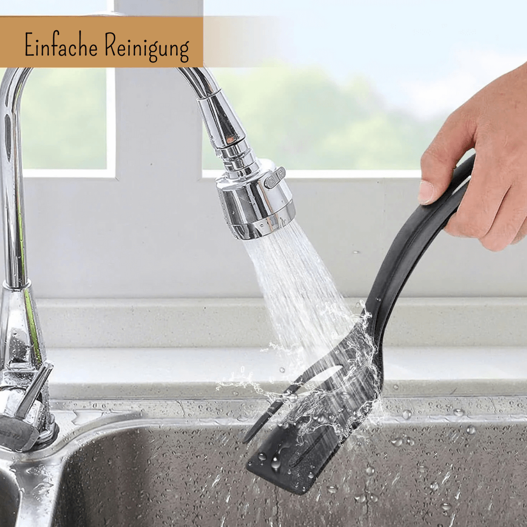 2 in 1 SPAKLEM - Kombination aus Spatel und Klemme gibt Sicherheit beim wenden der Zutaten